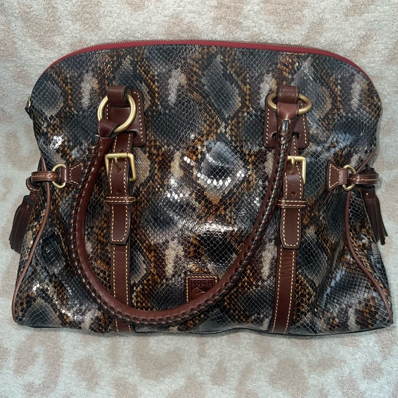 Dooney & Bourke Handbags - DOONEY & BURKE Florentine Domed Satchel!!!! Snake print